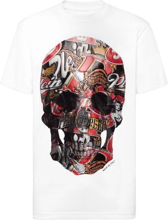 Philipp Plein Heren, Tops, Wit, Maat: 4XL Katoen