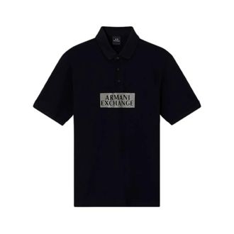 A|X Armani Exchange Polo Shirts - Heren - Polos - Zwart - XL - Katoen - Tops
