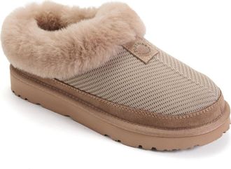 Dearfoams Fireside Adelaide Sport Knit Water Repellent Clog in Driftwood at Nordstrom, Size 11