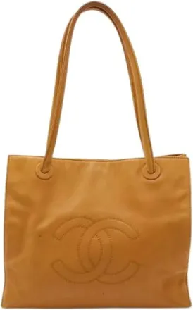 Chanel Pre-owned Tote Bags, female, Brown, Size: ONE SIZE Pre-owned Vintage Tote Bag