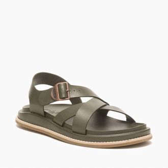Chaco Womens Townes Sandal In Olive Night