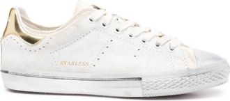 Hidnander Starless Low Leren Sneakers - Dames - Sneakers - Wit - 35 EU - Katoen - Schoenen