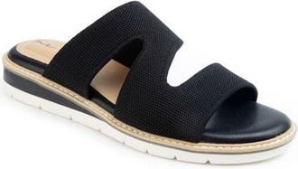 Me Too Ailee Wedge Slide Sandal in Black at Nordstrom, Size 9.5