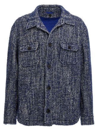 Etro Mens Chevron Wool Jacket