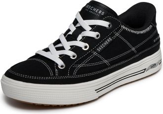 Skechers Womens Arch Fit Arcade-See Ya There Hands Free Slip-ins Sneaker, Black/White, 5.5 UK