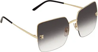 Cartier Grey Square Mens Sunglasses CT0121SA 004 60