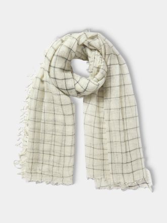 Frenckenberger Womens Woven Cashmere Medium Scarf