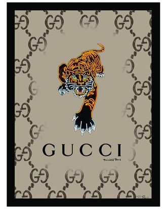 Fairchild Paris Gucci Tiger Framed Print