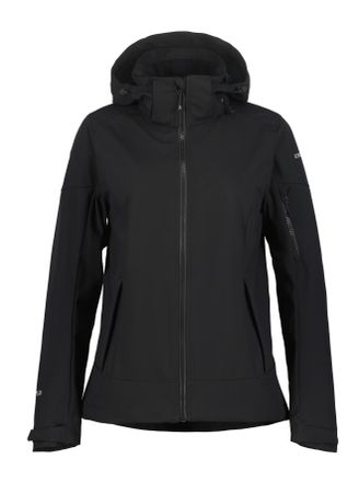 Icepeak Softshelljacke ICEPEAK BATHGATE, Damen, Gr. 36, basic schwarz, Obermaterial: 100% Polyester, Jacken Softshelljacke