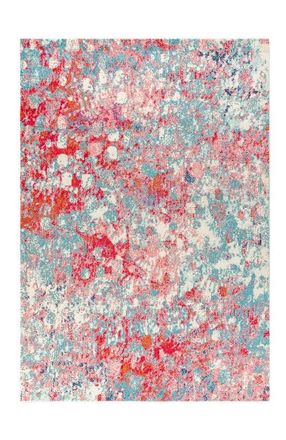 Jonathan Y Designs Contemporary POP Modern Abstract Area Rug in Blue/red at Nordstrom, Size 3Ft 0In X 5Ft 0In
