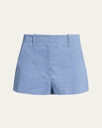 A.L.C. Liam Linen-Blend Trouser Shorts