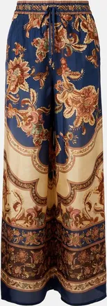 Zimmermann Aster printed silk palazzo pants