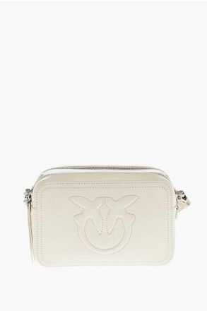 Pinko Leather Camera Bag with Ton On Ton Logo size Unica