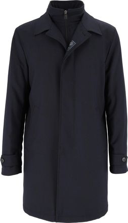 Fay Morning Black Minimalist Coat
