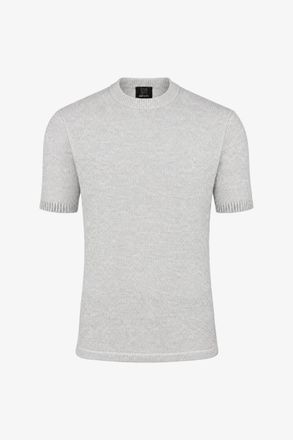 Genti Boucl&eacute; T-shirt | Lichtgrijs