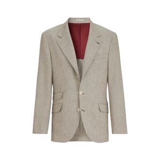 Brunello Cucinelli Jassen, Heren, Beige, XL, Wol, Cavallo Blazer