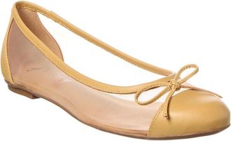 French Sole Cordelia Shimmer Mesh & Leather Flat