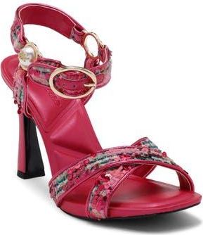 Karl Lagerfeld Daelin Ankle Strap Sandal in Hot Pink at Nordstrom Rack, Size 8.5