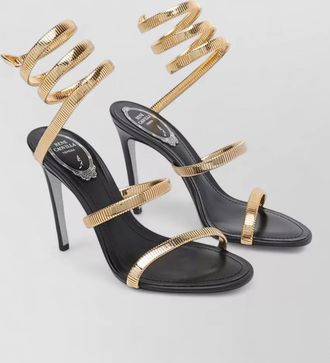 Rene Caovilla wrap-around strap heel sandals