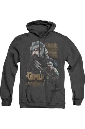 Gildan Lord Of The Rings Gimli Adult Heather Hoodie / Hooded Sweatshirt