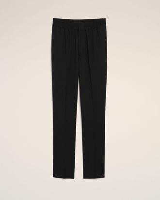 Ami Ami Paris - Black elasticated-waist wool trousers Black - Size: XXL - for Men