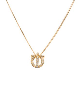 Ferragamo Gancini 3D Crystal Necklace