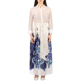 Hanita Abito stampato - Dames - Shirt Kleedjes - Veelkleurig - L - Kleedjes