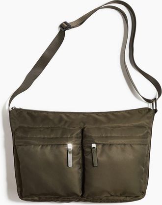 H&M Padded Crossbody Bag in Dark Khaki Green at Nordstrom
