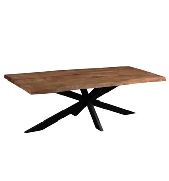 Moloo Mesa de comedor 6/8 personas 180 cm bordes sin tratar