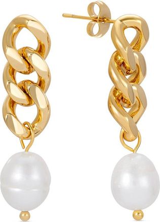 Eyecandy LA Eye Candy La Shell Pearl Drop Earring