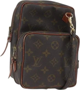 Louis Vuitton Pre-owned Cross Body Bags, female, Brown, Size: ONE SIZE Pre-owned Canvas Cross Body Bag