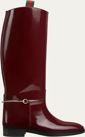 Gucci Michelangelo Leather Bit Riding Boots