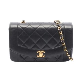 Chanel Pre-owned Vintage Schoudertas - Dames - Pre-owned - Zwart - Maat: ONE Size Leer