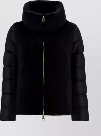 Herno lightweight jacket with faux fur inserts
