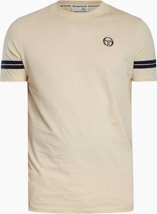 Sergio Tacchini Mens Sergio Tacchini Grello T-Shirt Sandshell/Maritime Blue - Tan - Size: 40
