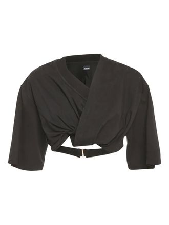 Jacquemus Le Bahia Court blouse - Black