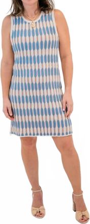 Allison New York Nikki Dress In Ivory/blue