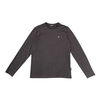 Napapijri Salis Jersey Long Sleeve T-Shirt - Heren - Longsleeves - Zwart - M - Katoen - Tops
