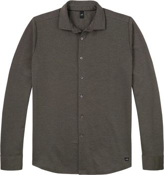 Wahts Mens Shirts, Tech Piqué Shirt Steel Green Melange / S