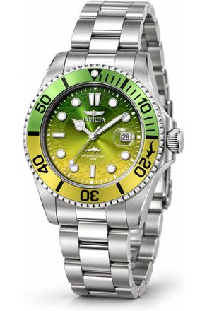 Invicta Pro Diver 50896 Herenhorloge - Quartz Uurwerk - Roestvrij Staal met Gele Wijzerplaat - 42 mm