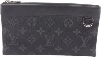 Louis Vuitton Pre-owned Clutches, male, Black, Size: ONE SIZE Pre-owned Pochette Discovery PM Monogram Clutch Bag