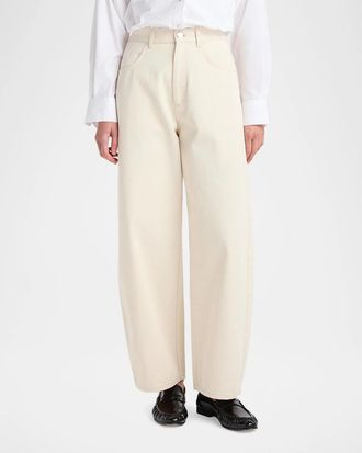 R&oacute;he Berber Barrel-Leg Jeans