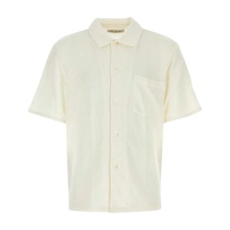 Our Legacy Box Shirt Shortsleeve - Heren - Korte mouwen Overhemden - Wit - L - Katoen - Overhemden