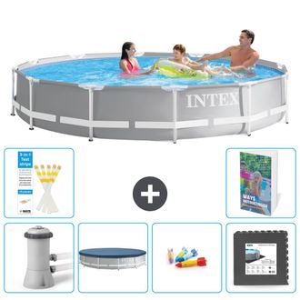 Intex Piscina Prism Frame Redonda - 366x76 Cm - 7-piezas S317