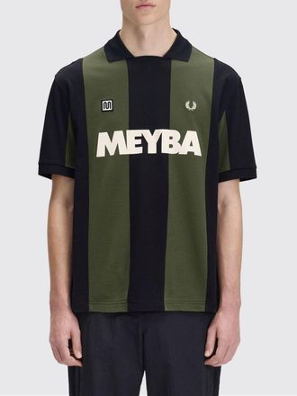 Fred Perry Striped Cotton Rugby Polo Shirt with Contrasting Embroidered Logo