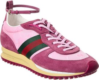 Gucci Re-Motion Gg Nylon & Suede Sneaker