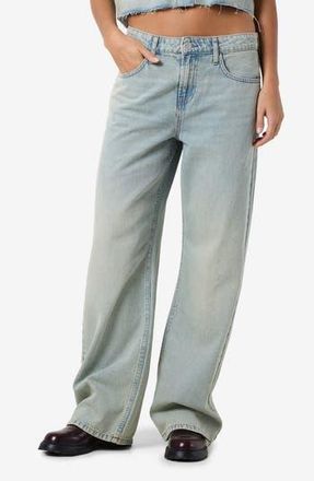 Noisy May Adriana Loose Fit Jeans in Light Blue Denim at Nordstrom Rack, Size 29 32