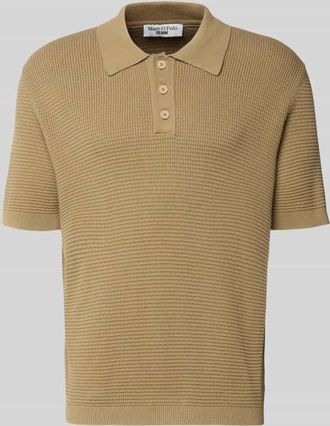 Marc O'Polo Denim Marc OPolo Denim Regular Fit Poloshirt aus reiner Baumwolle in Hellbraun, Gr&ouml;&szlig;e XXL