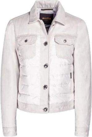 Moorer Array Large Jas - Dames - Winterjassen - Beige - XS - Katoen - Jassen