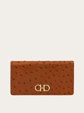 Ferragamo Women Gancini continental wallet Beige